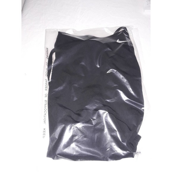 NWT Nike Sz S NESSA Black With White Swish Tank One Piece Swimsuit - Picture 7 of 11